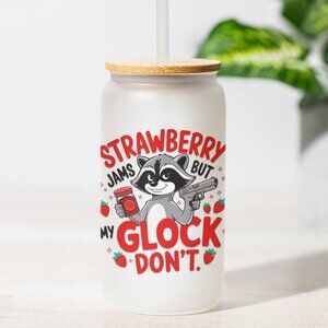 Strawberry Jams Mug, Funny Raccoon Cup, Funny Mugs, Raccoon Meme, Unhinged Gifts